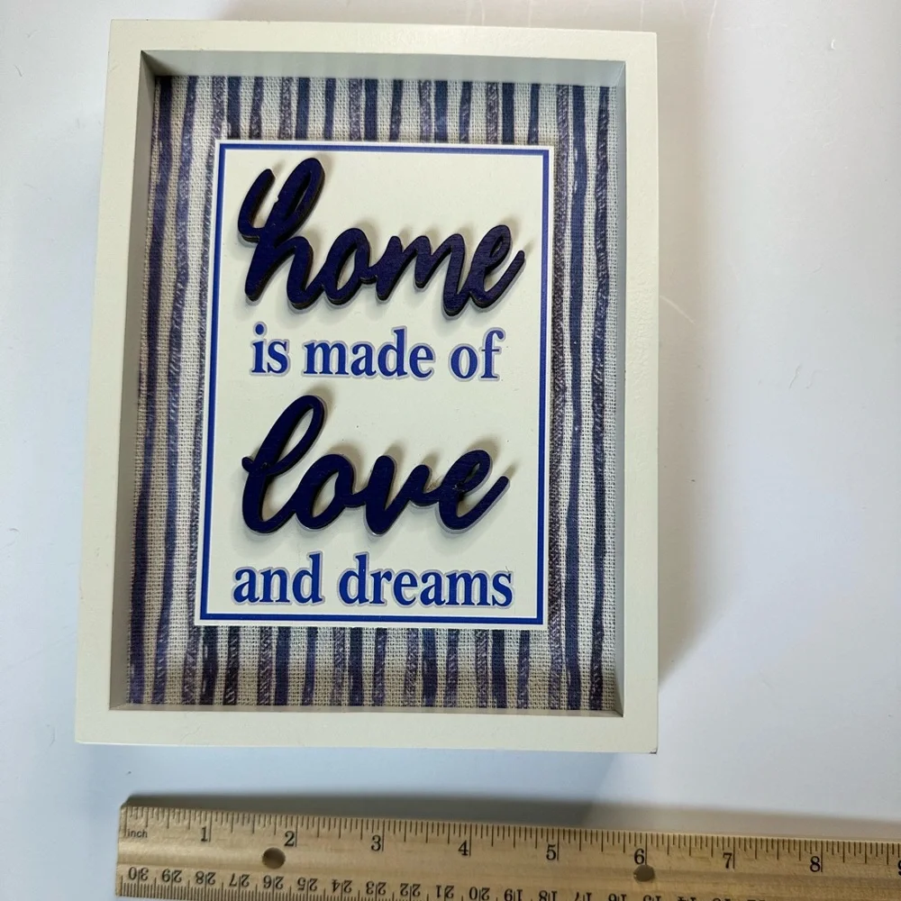 New Minimalistic Love & Dreams Home Sign wall decor